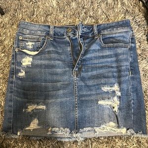 American eagle jean skirt